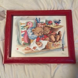 CHansen Vintage Teddy Bear Print! Perfect for Nursery!